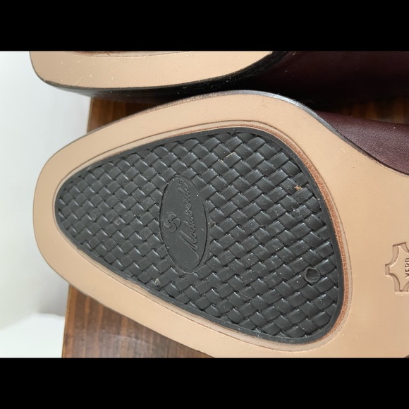 Brown and snakeskin Italian loafers 6 1/2 - Picture 9 of 13